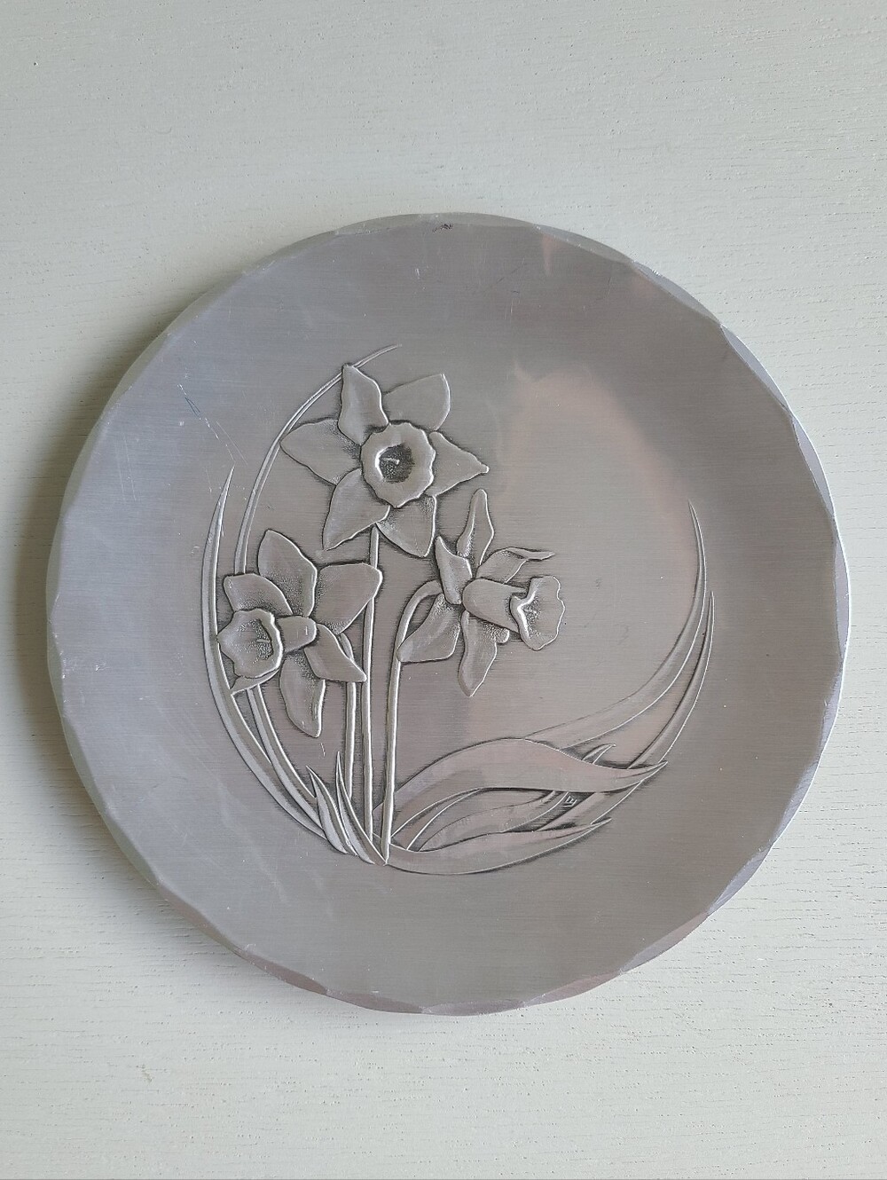 Wendell August Forge Daffodil Metal Decorative Plate